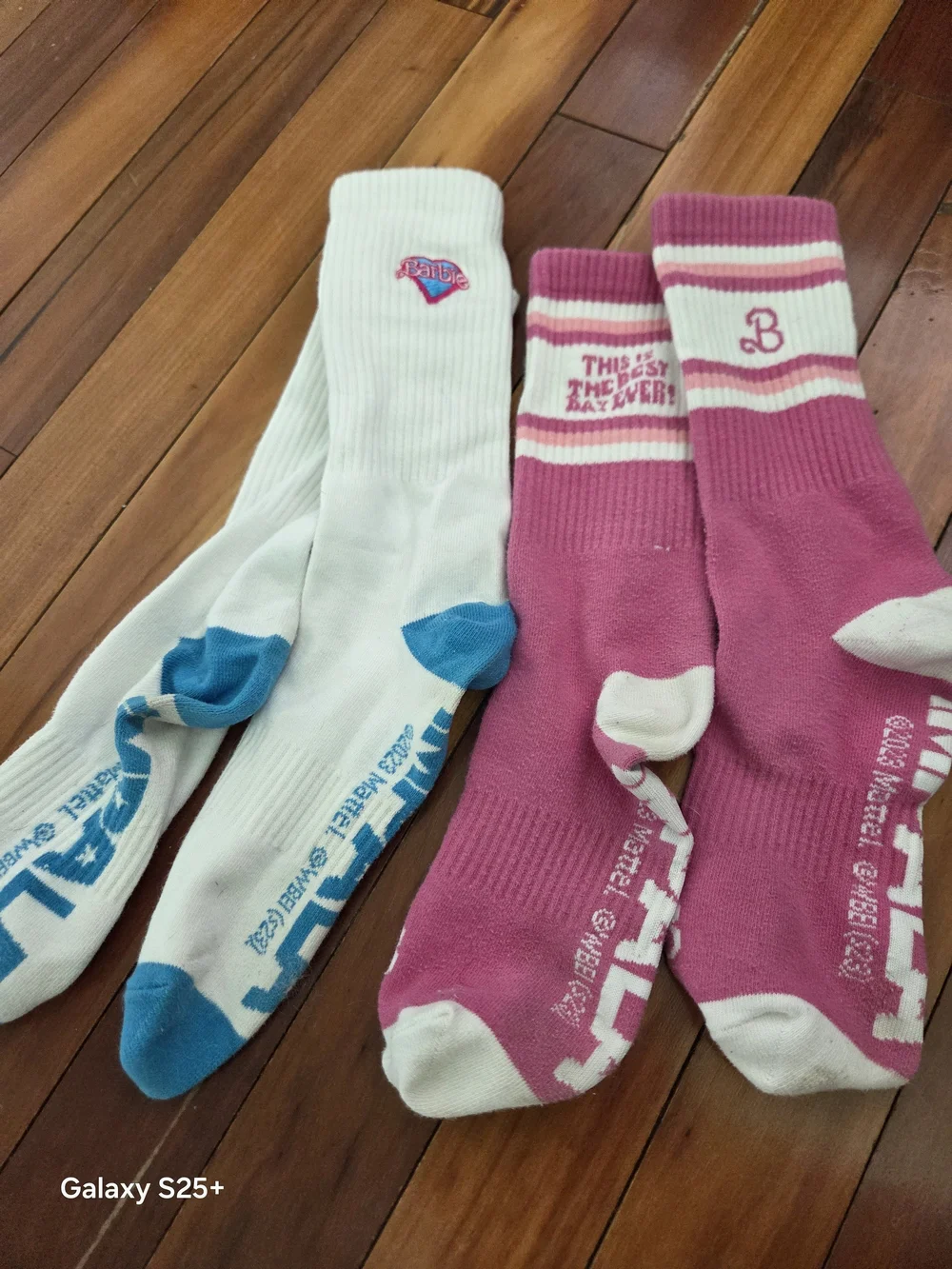 Barbie Impala 2-Pack Pink & White Crew Socks